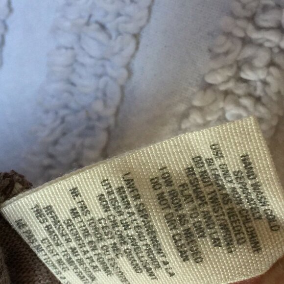 Women's Avec Sequins Blouse Top Scoop Neck Half Sleeve XL Cotton Brown - Picture 5 of 8